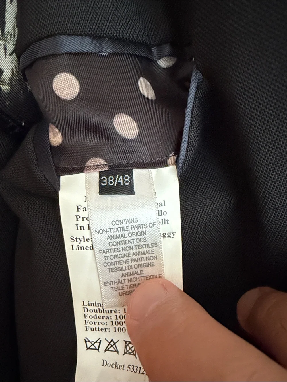 Paul Smith Black Blazer with Palm-Print Lining
